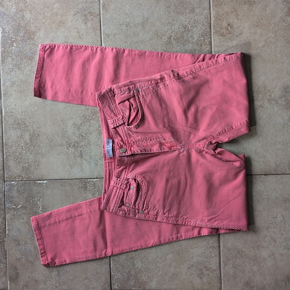 Coral Color Coco Y Club Skinny Jeans